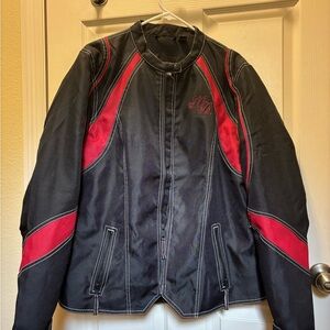 Harley-Davidson Black and Red Women's Jacket, new, never worn xl no padding